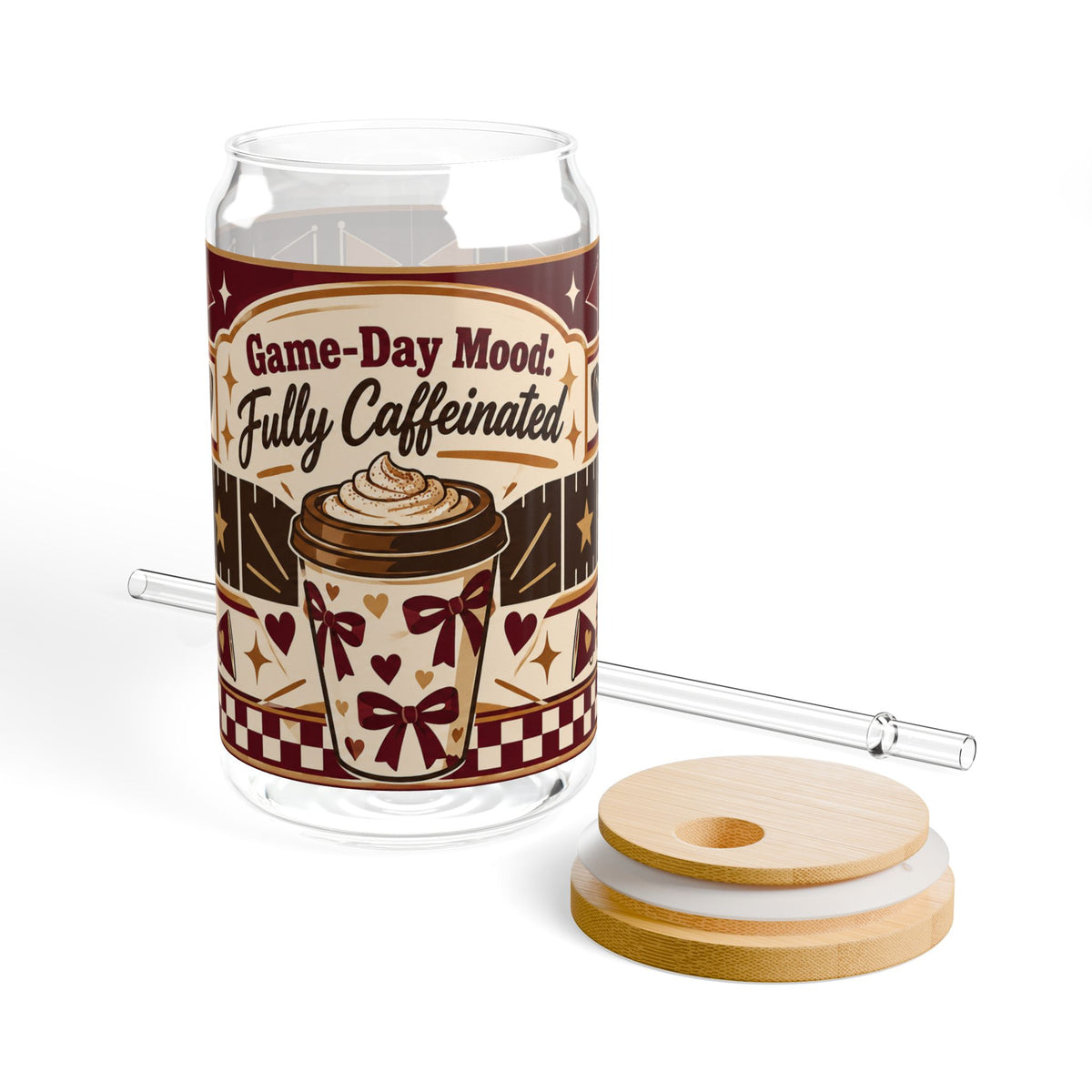 Game Day Mood || Glass Cup