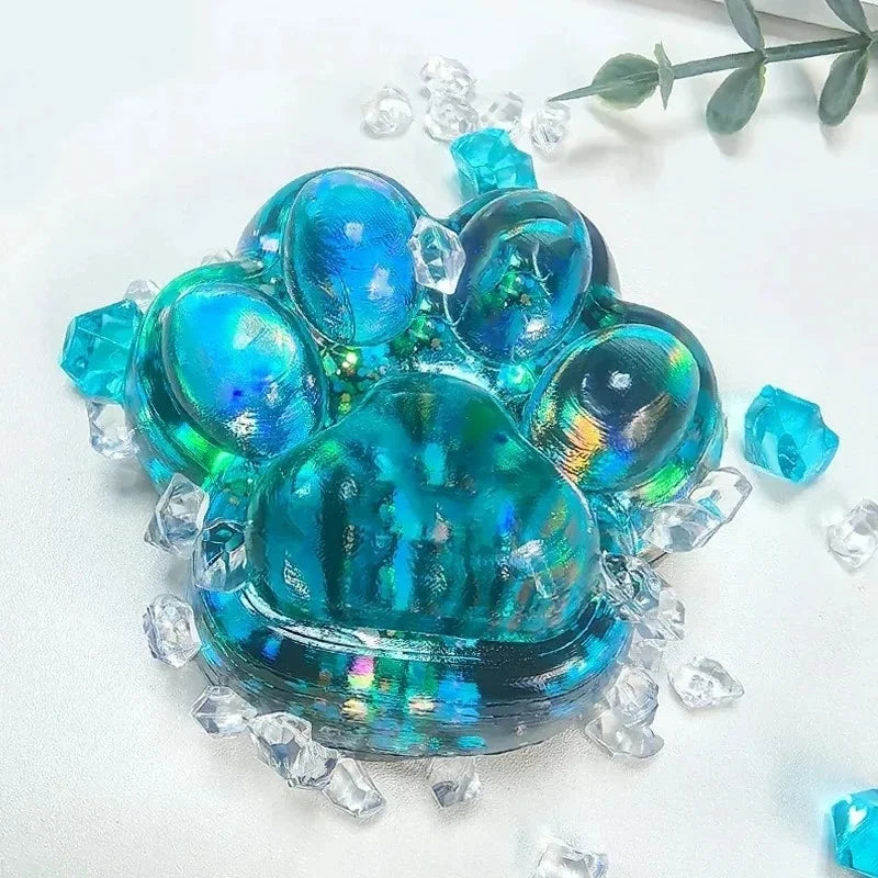 Cloud-Soft Velvet Sensory Squishy - Cat Paw Collection