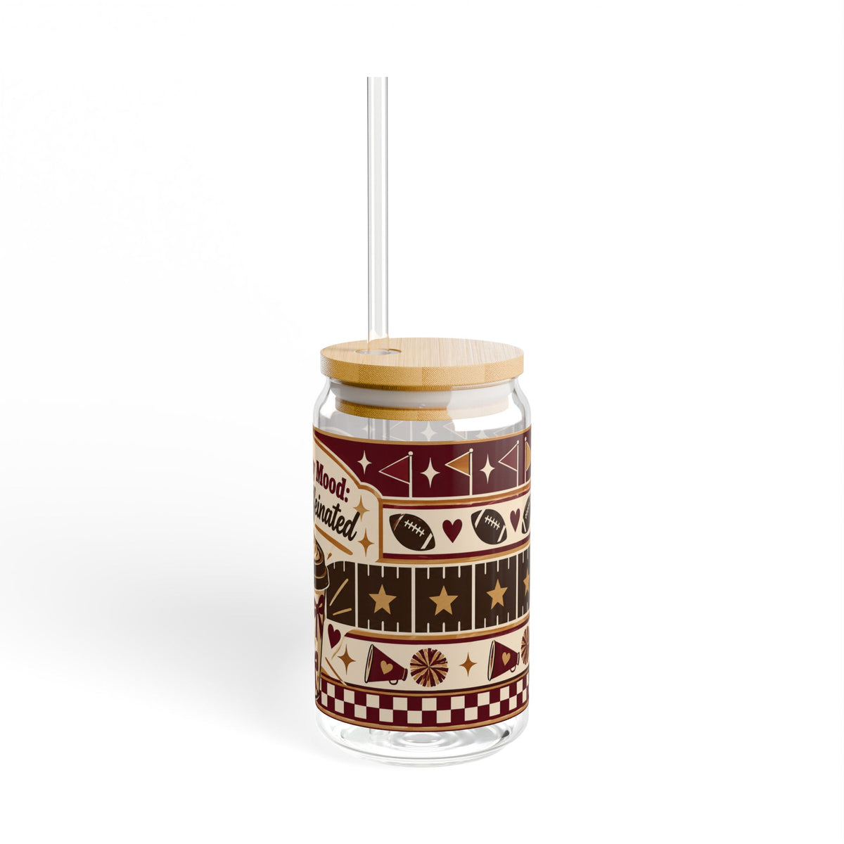 Game Day Mood || Glass Cup