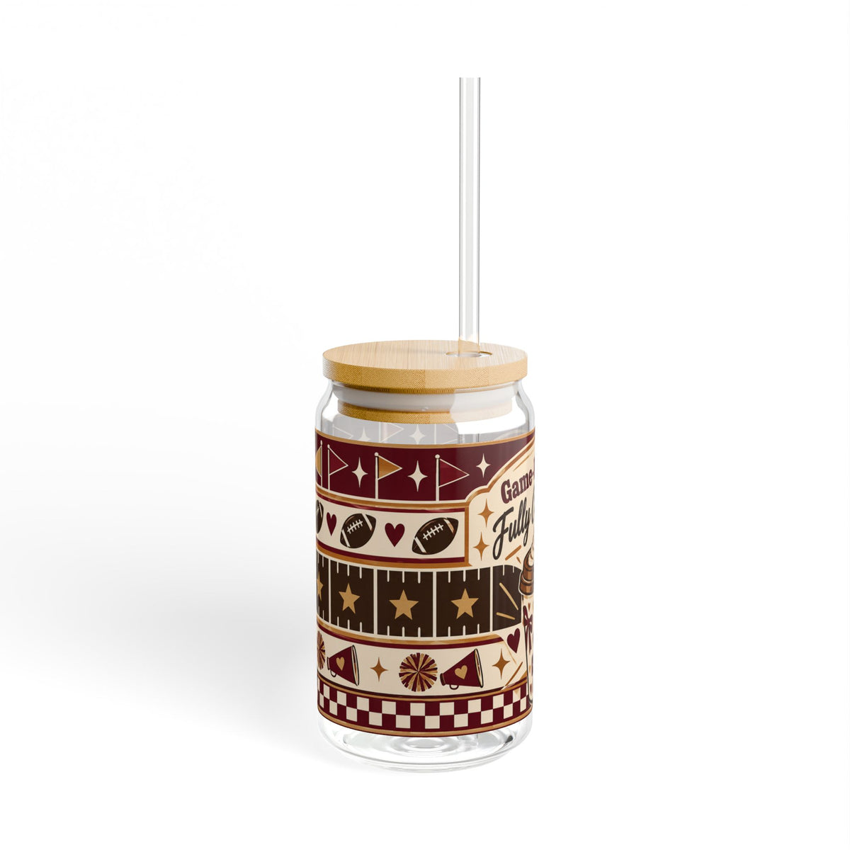 Game Day Mood || Glass Cup