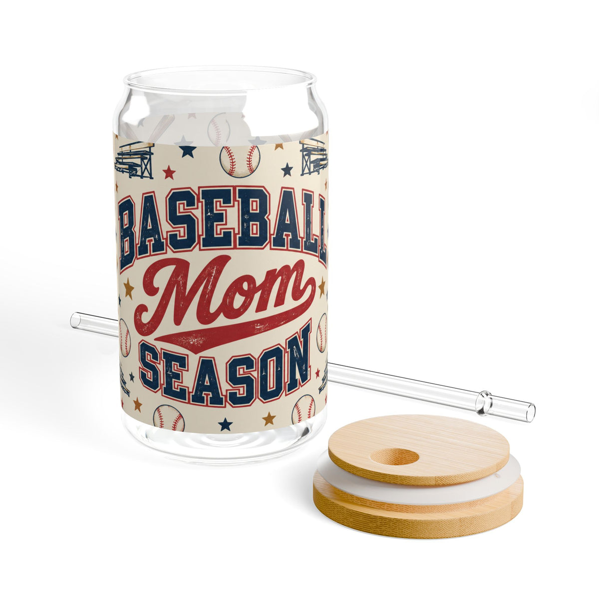 Baseball Mom || Glass Cup