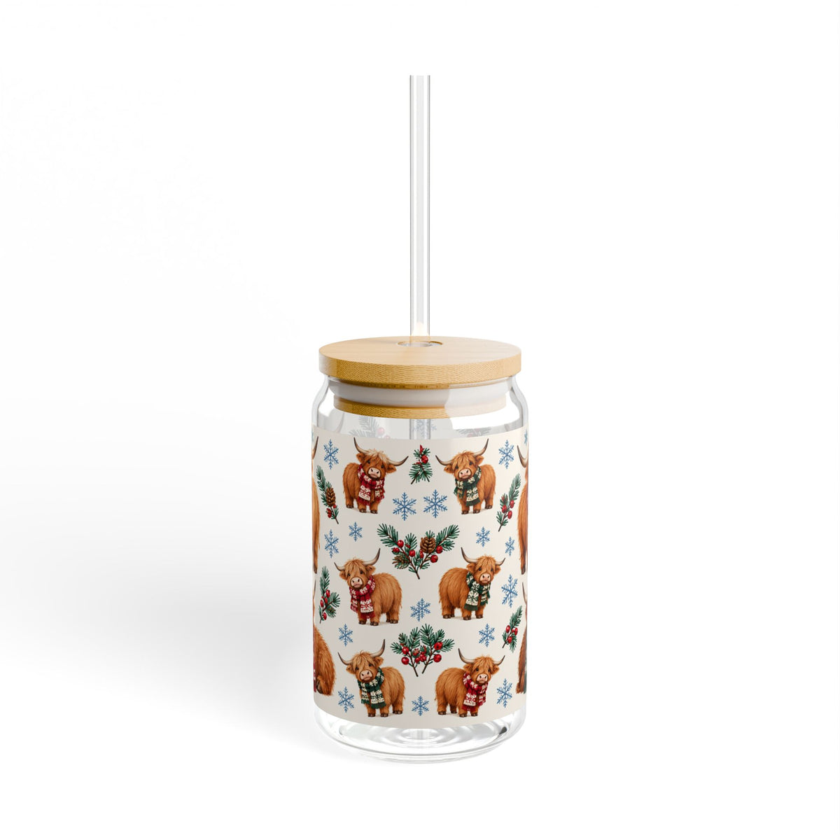 Having a Moo-velous Winter || Glass Cup