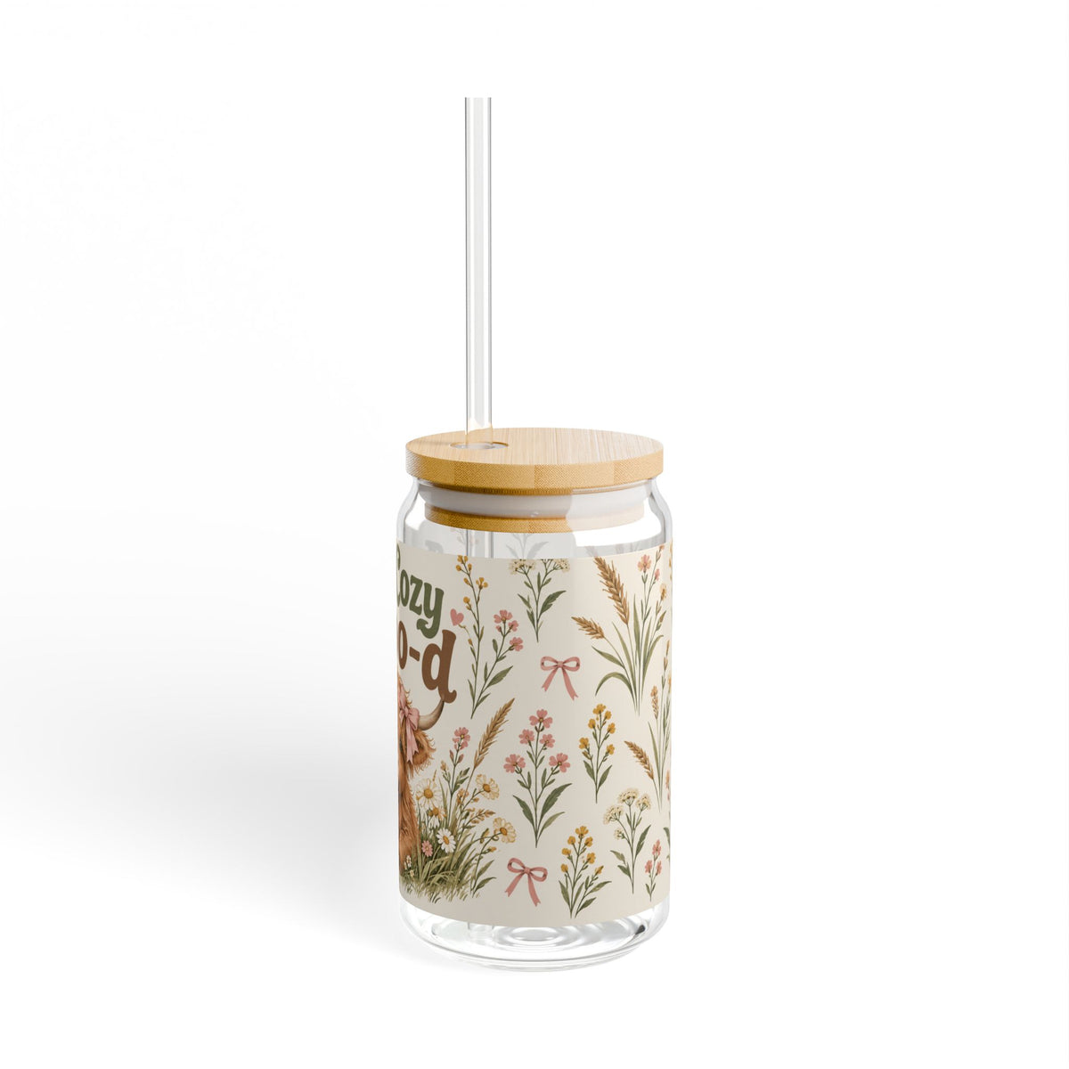 In a Cozy Moo-d || Glass Cup