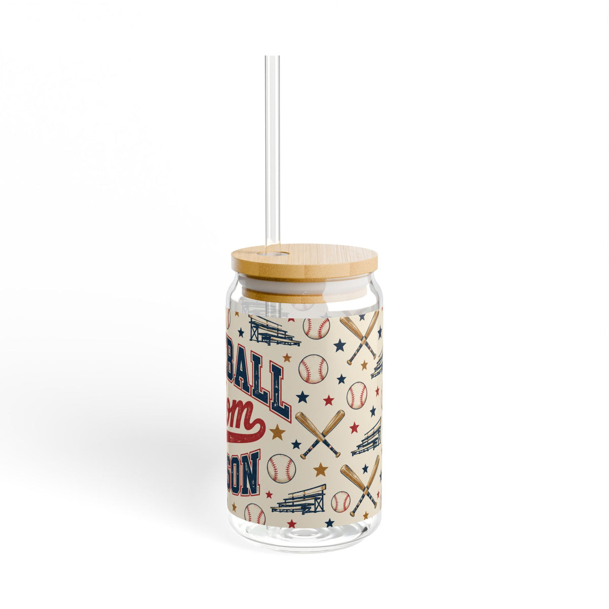 Baseball Mom || Glass Cup