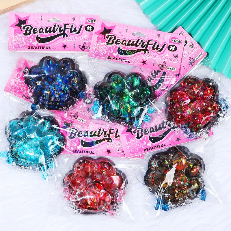 Cloud-Soft Velvet Sensory Squishy - Cat Paw Collection