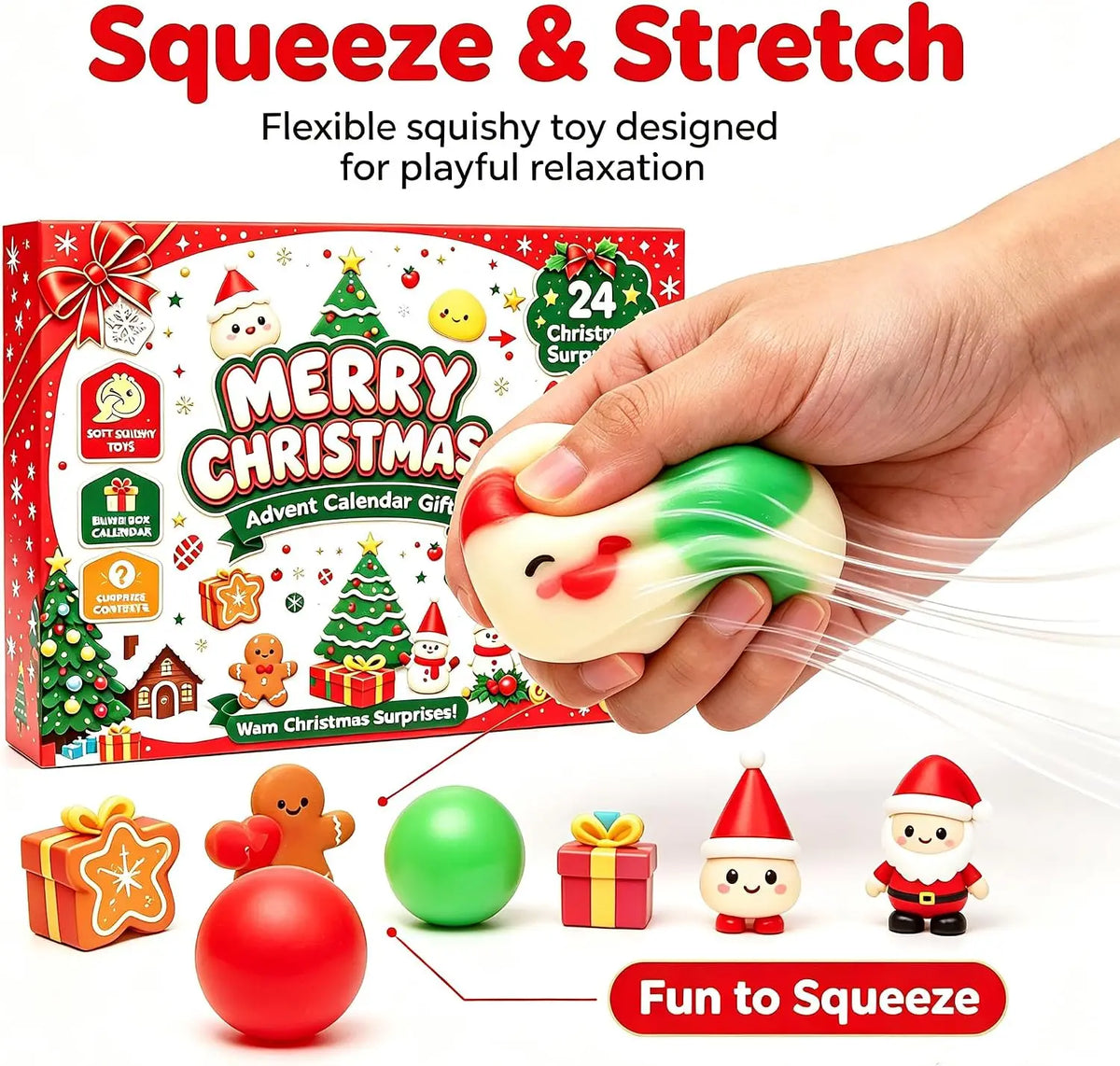 24‑Day Christmas Dumpling Squishy Advent Calendar || 2026