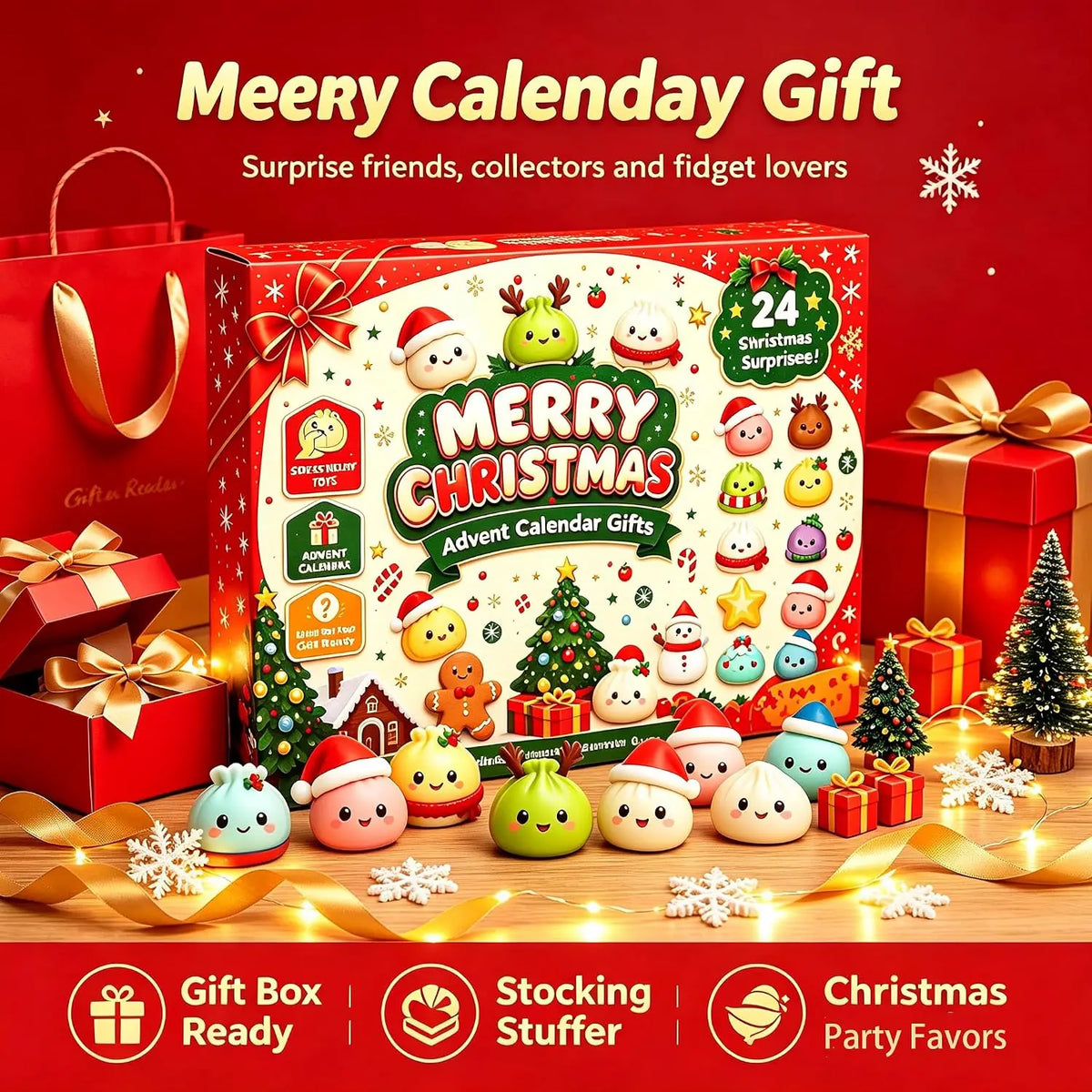 24‑Day Christmas Dumpling Squishy Advent Calendar || 2026