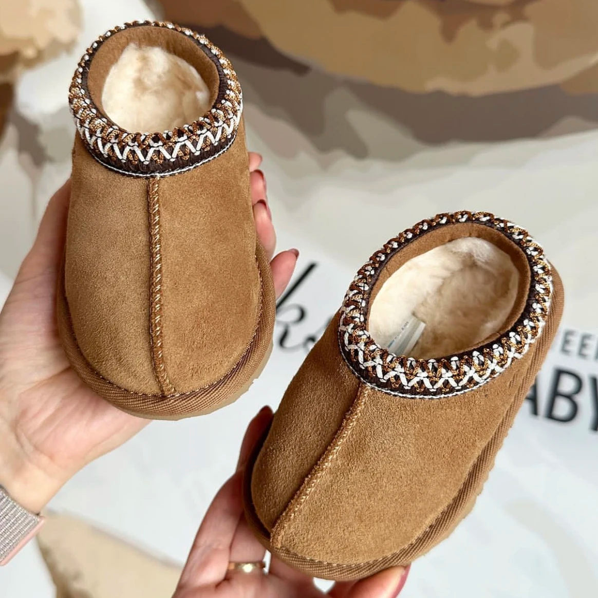 Children "Tasman" Genuine Leather Slipper