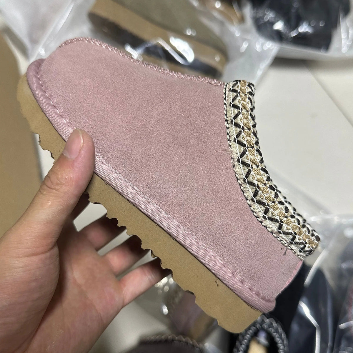 Children "Tasman" Genuine Leather Slipper