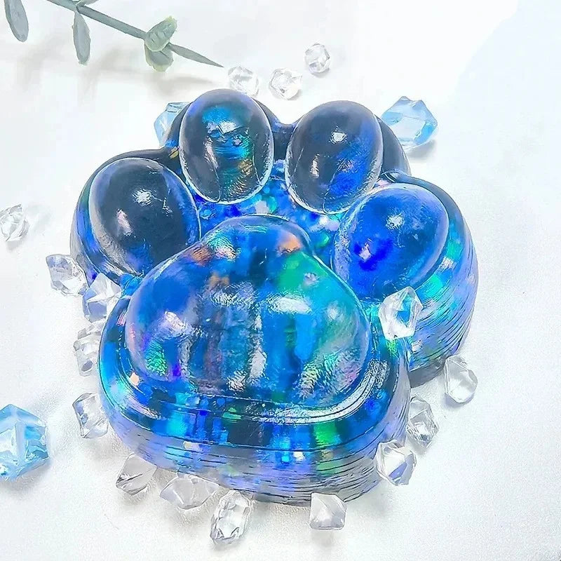 Cloud-Soft Velvet Sensory Squishy - Cat Paw Collection