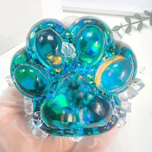 Cloud-Soft Velvet Sensory Squishy - Cat Paw Collection